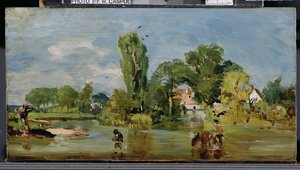 Mulino di Flatford, c.1810-11 da John Constable